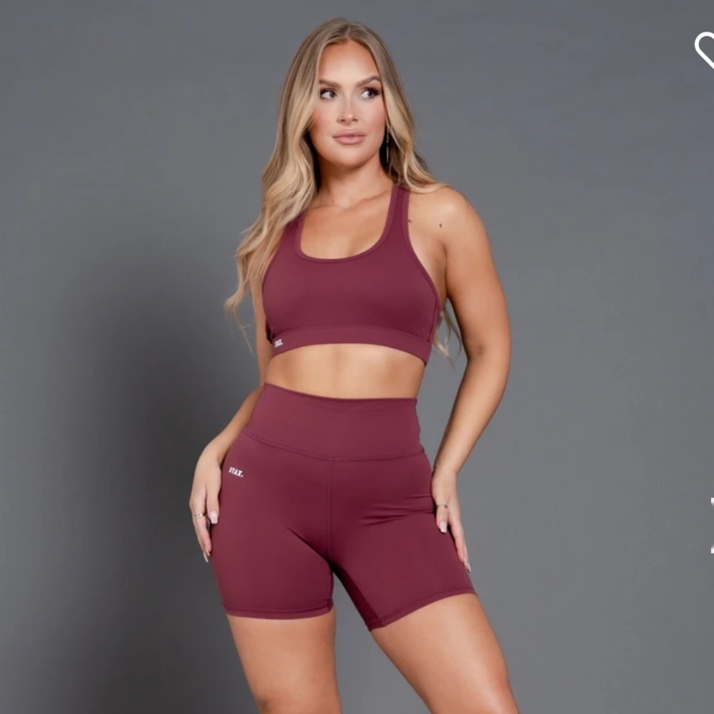 STAX. ORIGINALS BIKE SHORTS (BURGUNDY)